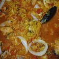 El cooksnap de Viviana Elizabeth Dreer cuando hizo Mariscos en salsa de tomate con arroz en olla de barro.