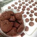 Cooksnap dari Mawar Butar Butar untuk resep Mini Chocochips cookies. Triple Coklat, Simple No mixer..!