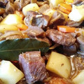 El cooksnap de Carmeta cuando hizo Pollo estofado con berenjenas y un toque de cayena.