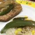 El cooksnap de Romina Ron Vera cuando hizo Chuletas de paleta de cerdo en el wok.