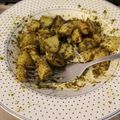 El cooksnap de Marta Jiménez-Bravo cuando hizo Patatas de río en air fryer Cosori con salsa pesto.