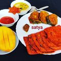 Satya Pandey का कुकस्नैप जब उन्होंने टमाटर प्याज़ पराठा (tamatar pyaz paratha recipe in Hindi) बनाया था।