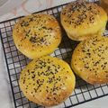 El cooksnap de ⊹⊱ 𝔾𝕚 ⊰⊹ cuando hizo 🍔 Pan para hamburguesas con sésamo - técnica Tang zhong 😍 Esponjosidad única 🍔.