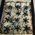 El cooksnap de Antonia Indurain Rubi cuando hizo Pizza de carne picada con arañas para Halloween.