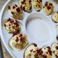 Chef Mommy Nessa's cooksnap of when they made Jalapeño Popper Deviled Eggs.