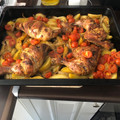 El cooksnap de Andrés Gordo Moras cuando hizo Pollo asado al estilo turco con patatas y cebolla.