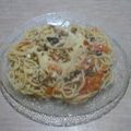 El cooksnap de Lady Marmalade cuando hizo Pasta con tomate ajo nueces y queso.
