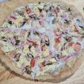 El cooksnap de Skarlen Silva cuando hizo Masa para pizza.