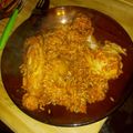 El cooksnap de andrea Sanchez cuando hizo Guiso de arroz con pollo🍗.