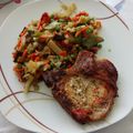 Cooksnap από speady85 στη συνταγή Μπριζόλα στο φούρνο με ρύζι & λαχανικά