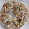 Anupama Maheshwari का कुकस्नैप जब उन्होंने मलाई घेवर (Malai ghaver recipe in hindi) बनाया था।