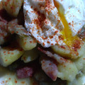 El cooksnap de JOSE CRUZ cuando hizo Alcachofas con huevos escalfados (poché).