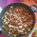 El cooksnap de Jose Peso cuando hizo Almejas a la Marinera.