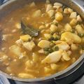El cooksnap de Magy cuando hizo Patatas con choco (sepia).