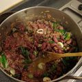 El cooksnap de David Saldaña cuando hizo Guiso de porotos rojos o colorados, porotos aduki (azuki o adzuk.