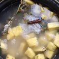 El cooksnap de Jeffry Parra cuando hizo Jugo pera-piña dominicano.