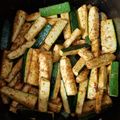 El cooksnap de Melanio Esteban cuando hizo Bastones de calabacín especiados en airfryer.