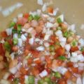 El cooksnap de Alejandro Urriche cuando hizo Salsa criolla.