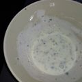 El cooksnap de virgi cuando hizo Salsa de Yogurt para Falafel.