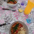 El cooksnap de Nicolas Damico cuando hizo Chana Masala (comida India).