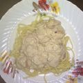 Cooksnap dari Faizul Firdaus untuk resep Fettucini carbonara (super creamy)