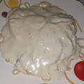 El cooksnap de Sabina Romero cuando hizo Espagueti con salsa de queso.