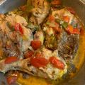 El cooksnap de Ines Garcia Botana cuando hizo Patamuslo con verduras en una sartén essen.