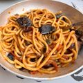 Karan Tripathi (Food Fanatic)'s cooksnap of when they made Red Sauce Spaghetti with Prawns.