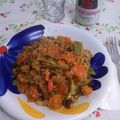 El cooksnap de Atalanta cuando hizo Quinoa con verduras, pasas y nueces.