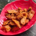 Preeti V. Salvi's cooksnap of when they made Crispy Yam fritters suranche chaap veg crispy Yam fish fry.