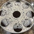 El cooksnap de denise cuando hizo Pay de queso con galletas Oreo.