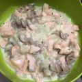 Cooksnap dari martha meilita untuk resep Macaroni Bellamy's pasta Creamy Salmon MPASI 1 th