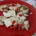 El cooksnap de Lua cuando hizo Bacalao al horno con patatas.