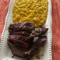 El cooksnap de Debora Zazulak cuando hizo Risotto al Azafrán con el toque Sonorense.
