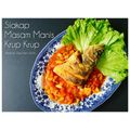 Cooksnap Nur Azliani Amer semasa beliau membuat Siakap Masam Manis Krup Krup.