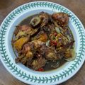 Cooksnap Cempaka Putih semasa beliau membuat Ayam Masak Black Pepper.