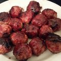 bartman138's cooksnap of when they made Bacon wrapped cheese stuffed meatballs.