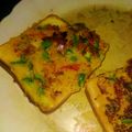 Mani Dhamechai का कुकस्नैप जब उन्होंने ब्रेड तवा पिज़्ज़ा (Bread Pizza Recipe In Hindi) बनाया था।