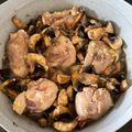 El cooksnap de María Alicia cuando hizo Pollo con champiñones.