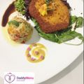 Cooksnap από daddymenu food & design Ideas στη συνταγή Κοτόπουλο σνίτσελ με κίτρινο ρύζι και χρωματιστές πιπεριές