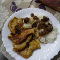 El cooksnap de Loren Fuentes Morales cuando hizo Pollo con salsa de soja y azúcar.
