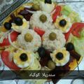 صورة من سندريلا في مطبخي، شاركها بعد تجربة وصفة انواع السلطات تاعي بتزيين بسيط وجميل