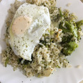 El cooksnap de Laura Ligero Baldomero cuando hizo Arroz con brócoli, queso fresco y huevo.