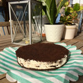El cooksnap de Verónica cuando hizo Oreo cheesecake.