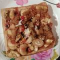 Yash raj का कुकस्नैप जब उन्होंने पनीर एंड कॉर्न ओपन सैंडविच (paneer and corn open sandwich recipe in Hindi) बनाया था।