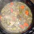El cooksnap de Marcos Hernan cuando hizo Caldo de pescado o fumet de pescado para otros guisos.