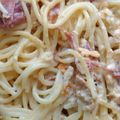 El cooksnap de Aitor Elosegi cuando hizo Espaguetis carbonara.