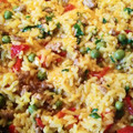 El cooksnap de Carmeta cuando hizo Arroz con pimiento y carne picada.