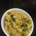 Anandhi Suresh's cooksnap of when they made Veg wheat rava khichadi.