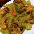 Supriti Paul's cooksnap of when they made চিংড়ি মাছ দিয়ে লাউ ঘন্ট (chingri mach diye lau ghonto recipe in Bengali).